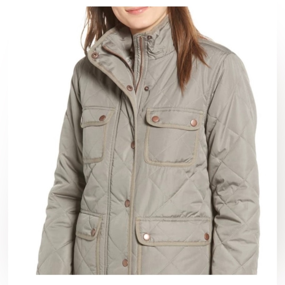 Thread & Supply Green Quilted Utility Jacket - S